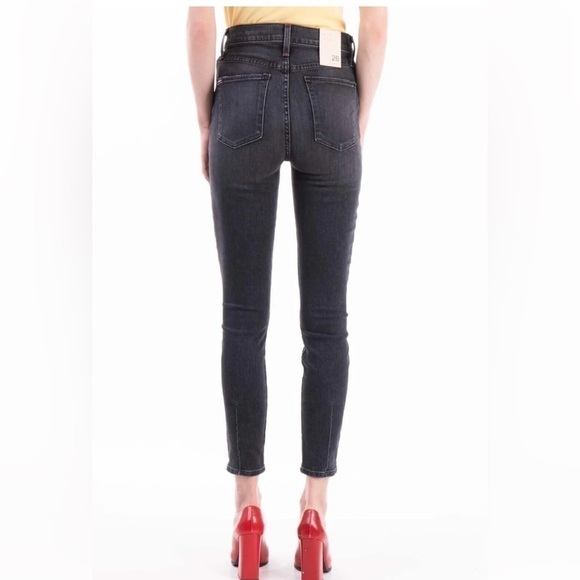 AO.LA by Alice + Olivia high rise skinny jeans in purple (currant) Size 29 NWT - Picture 13 of 16